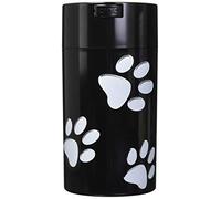 Tightpac America, Inc. pawvac 12 oz envase Sellado al vacío contenedor de Almacenamiento de Comida para Mascotas; Color Negro Tapa de plástico y Cuerpo/Patas Blanco