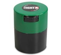 Tightvac - Contenedor de Almacenamiento portátil hermético Multiusos de 1/2 a 3 onzas para Productos Secos, Alimentos y Hierbas, Tapa Verde y Cuerpo Negro