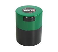 Tightvac - Contenedor de Almacenamiento portátil hermético Multiusos de 1/2 a 3 onzas para Productos Secos, Alimentos y Hierbas, Tapa Verde y Cuerpo Negro