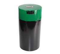 Tightvac - Recipiente de Almacenamiento Sellado al vacío de 3 a 12 onzas, 1.3 litros/1.1 Cuartos de galón, Tapa Verde y Cuerpo Negro