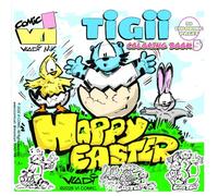 TIGII Happy Easter Coloring Book 5 - 30 Coloring Pages: Fun Easter Coloring Pages for All Ages (Vi Comic Coloring)