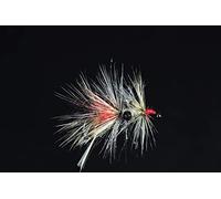 Tigofly 12 unids/lote camarones grizzly Hackled Fly Sea Trucha Mosca Pesca Moscas Señuelos Tamaño 2 # 4 # 6 # (2)