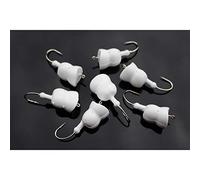 Tigofly 12 unids/lote de espuma dura cabeza gancho rana blanco llano DIY Popper Topwater flotante mosca pesca atando materiales moscas señuelos