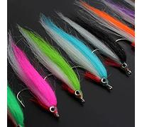 Tigofly 20 unids 1/0 4 cm UV Colores Alto Carbono Gancho Polar freír salmón Trucha lubina Steelhead pez Mosca Mosca Pesca señuelo Conjunto