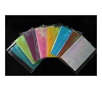 Tigofly 8 colores de 8 x 20 cm, película de arco iris en relieve para hacer camarones, alas de ninfa y moscas (8 paquetes de 8 colores y 8 colores)