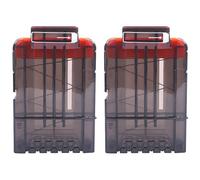 TiGog 2 piezas Clip Magazine para Nerf N Strike, 6 dardos dardos clip revista recarga rápida dardos flechas clip revista para Nerf N-Strik Elite Series Rifles de juguete, negro