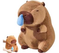 TiGog Capibara de peluche, dulce juguete de felpa con nariz escondida, varios tamaños, súper suave, esponjoso, ideal para abrazar, regalo para adultos y niños, 30 cm