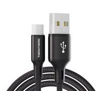 tigratigro Cable USB C Carga Rapida QC3.0 y 3A, Cable USB C, Cable USB A USB C Nylon Duradero Compatible con iPhone 15, iPad, Samsung Galaxy, Huawei, OnePlus, Google Pixel (0.5M)
