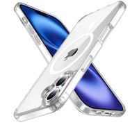 tigratigro Funda magnética para iPhone 16 Plus, compatible con MagSafe carga inalámbrica, teléfono funda antigolpes retro antiarañazos transparente (transparente)