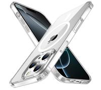 tigratigro Funda magnética para iPhone 16 Pro Max, compatible con MagSafe carga inalámbrica, teléfono funda a prueba de golpes, retro antiarañazos transparente