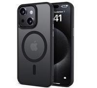 tigratigro Magnetic Case for iPhone 15 Plus, Compatible with MagSafe, Translucent Matte Slim Back Shockproof Protective Case, Military Grade Shockproof Protection (Black)