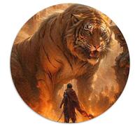Tigre 1.000 Piezas, Puzzle, Puzzle Adultos para Aliviar El Estrés, Bestia Rompecabezas Circular, Juegos Intelectuales para, Juguetes Creativos contra El Estrés, Regalos Familiares, (67.5x67.5cm