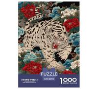 Tigre 1000 Piezas Rompecabezas Juego De Familia Clásico Vida Silvestre Puzzles Regalo para La Relajación para Regalos De Viaje, Presente 52x38cm/1000pcs
