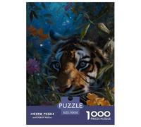 Tigre 1000 Piezas Rompecabezas Juego De Familia Creativo Vida Silvestre Puzzles Bonita Decoración Rompecabezas para Adultos Y Niños 70x50cm/1000pcs