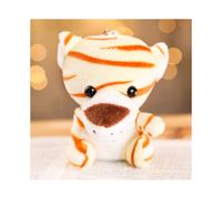 (Tigre) Adorables animales del bosque, juguetes de peluche, elefantes, monos y leopardos en miniatura.