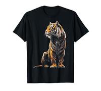 Tigre Animal Love Wildlife Safari África Depredador Motivo Arte Camiseta