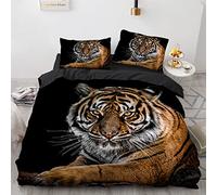 Tigre Animales Fundas Nordicas 200X135 Poliéster Suave 135 X 200 Cm Ropas De Cama + Funda De Almohada 40X75 Cm Fundas Nordicas para Cama De 90 Duradero Y De Secado Rápido