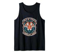 Tigre Antiguo Patrón Adultos Niños Místicos Anciano Naturaleza Amante Camiseta sin Mangas