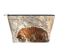 Tigre Bebé Familia De Tigres Joven, Bolsa de artículos de tocador Bolsa de Maquillaje Bolsa de cosméticos Bolsa de artículos de tocador de Viaje portátil