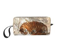 Tigre Bebé Familia De Tigres Joven, Bolsa de Maquillaje Bolsa de cosméticos Bolsa de artículos de tocador de Viaje portátil Bolsa de Maquillaje