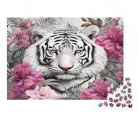 Tigre Blanc Face 38x26cm/1000pcs Puzzles Adaptés Aux Adultes Et Aux Personnes Âgées De 14 ANS Et Plus