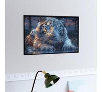 Tigre Blanc Puzzles 300 Piezas Estera Portátil Familiar Faune paysagère rêveuse Rompecabezas para Adultos Aliviar Estrés 3D Maquetas Construir DIY Moderno 300 PCS