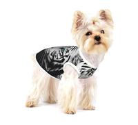 Tigre Blanco de pupila Azul,Camiseta de algodón sin Mangas para Mascotas, Chaleco Transpirable, Suave y elástico para Cachorros,M