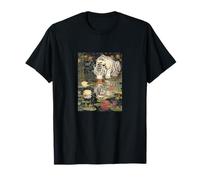 Tigre Blanco Espejo Reflejo con diseño artístico de Almohadilla de Lirio Camiseta