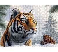 Tigre Bosque Puzzle 6000 Piezas Adultos, Rompecabezas con Letras en la Parte Posterior - Piezas Que Encajan Perfectamente, Reto de Concentración, Regalo para Mujer y Decor, 179.5 x 105.5 cm w0-280