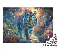 Tigre Caminando en el Bosque Puzzle Vida Silvestre Rompecabezas 1000 Piezas Adultos - Regalo, Juego Familiar, Decoración del Hogar 70x50cm/1000pcs