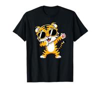 Tigre Dabbing con gafas de sol Tigre Animal divertido Camiseta