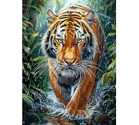 Tigre de la Selva Puzzle 1000 Piezas Cartón Blanco Premium para Expertos Cuentos de Hadas de Animales y Plantas Vacaciones Fines Semana Hobby Y Ocio Regalo Navideño 1000 PCS