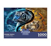 Tigre del Tai Chi Puzzle 1000 Piezas, Juego Educativo, Desafío, Clásicos para Adultos Y Niños A Partir De 12 Años Un Rompecabezas Desafiante -Obra De Arte 38x26cm/1000pcs