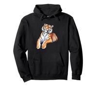 Tigre Descansando Animal Lover Sudadera con Capucha