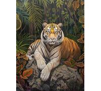 Tigre Diamond Painting Adultos 80x110cm, 5D Pintura de Diamante G-8366