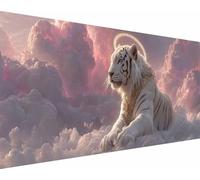 Tigre Diamond Painting Nube Diamond Painting Kit Completo, Pintura Diamante Adultos Niños, 5D Cristal Strass Punto de Cruz Puzzle Manualidades para Decoración de Pared del Hogar 100x200cm cf1-18o