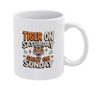 Tigre El Sábado Santo El Domingo Taza Cerámica Taza De Café Porcelana Tazas 330Ml Para Cacao Leche Zumo