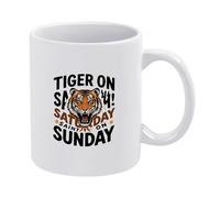 Tigre El Sábado Santo El Domingo Tazas Porcelana Taza De Café Con Asa Taza 330Ml Para Capuchino Leche Bebidas