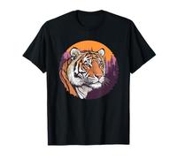 Tigre en el desierto del bosque al atardecer Camiseta
