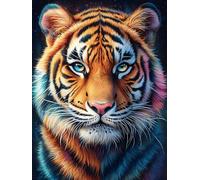 Tigre en Las Flores Puzzle 500 Piezas Cartón Resistente para Niños Mayores 14 Años Cuentos de Hadas de Animales y Plantas Estimulación Cerebral Entretenimiento Sin Pantalla 500 PCS