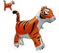 Tigre Globos de Aire para Caminar, 3D Globos Animales Tigre, Gigante Globos de Cumpleaños Tigre Globos Animales Safari para Fiestas de Cumpleaños Infantiles, Fiestas Temáticas de Animales (B)