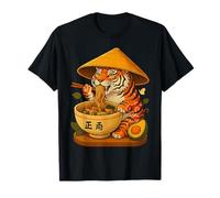Tigre japonés Ramen Irezumi Fideos Bowl Japón Cultura Otaku Camiseta