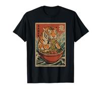 Tigre japonés Ramen Irezumi Fideos Bowl Japón Cultura Otaku Camiseta