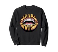 Tigre Labios Diamante Grill Dientes Joyería Dental Sudadera