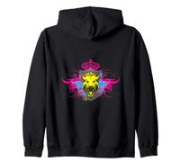 Tigre León Rugiente Coronado Arte Urbano Sudadera con Capucha