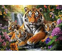 Tigre Lindo-2 Puzzle 6000 Piezas Adultos, Rompecabezas con Letras en la Parte Posterior - Piezas Que Encajan Perfectamente, Reto de Concentración, Regalo para Mujer y Decor, 179.5 x 105.5 cm w0-486