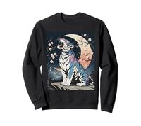 Tigre Luna Tigre Blanco Japon Sudadera