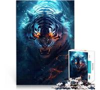 Tigre mágico de fantasía Oscura Puzzle de 1000 Piezas para Adultos para el Juguete de desafío de Juego Educativo para la decoración del hogar 38x26cm