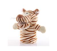 (Tigre) Marionetas de mano de animales, juguetes de peluche, muñeco que cuenta historias