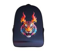 Tigre Mochilas Escolares De Impresos En 3D 2 Compartimento Con Arnés Ajustables Animal Informal Grande Mochila Informal Moda Mochilas Impresos-16，para Estudiantes Safari De Senderismo